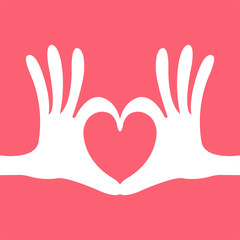 hand heart gesture