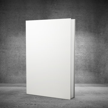 front view of blank book