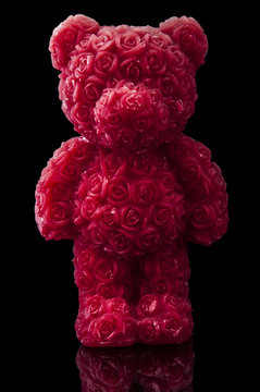 Red candle bear