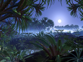 Fototapeta premium Alien Jungle World