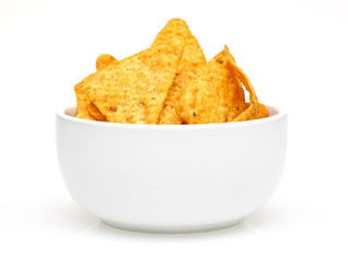 A bowl of corn chips