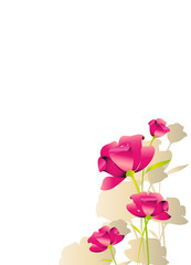 Obraz premium flower card