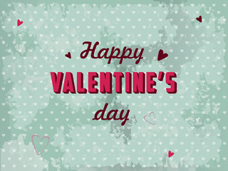 Valentines day postcard vector