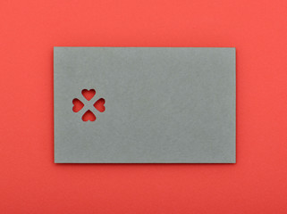 Blank valentine card. write your own text