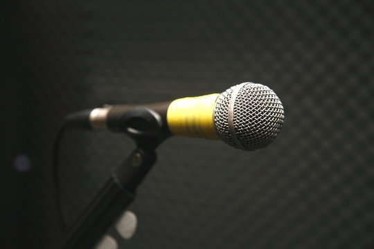 Mikrofon von der Seite