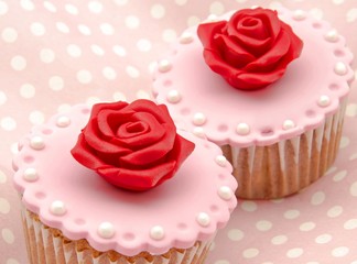 Cupcakes de san valentin