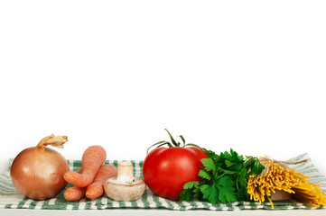 Vegetables and noodles