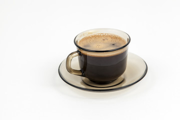 cup of coffee isolated on white background