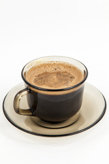 cup of coffee isolated on white background