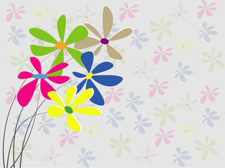 Flower colorful background