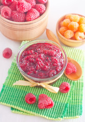 jam with raspberry