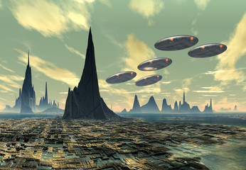 Alien Planet - Computer Artwork © diversepixel