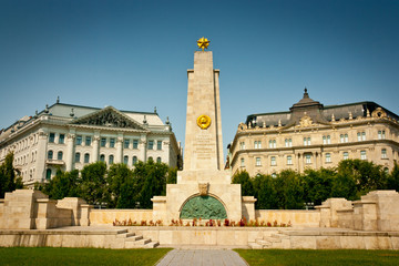 Fototapeta na wymiar Budapeszt Soviet War Memorial