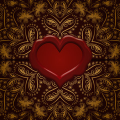 Template frame design for greeting card .