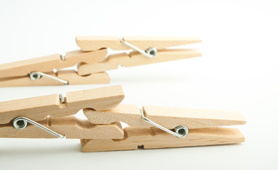 Wooden pegs