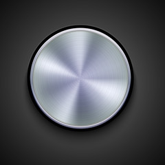 vector metal icon on gray background. Eps10