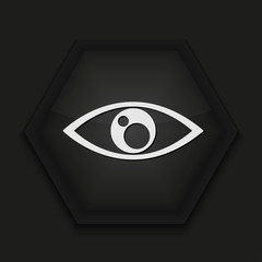 Vector creative icon on black background. Eps10