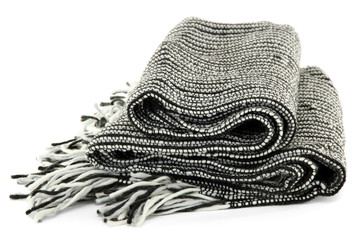 Warm plaid isolated on white