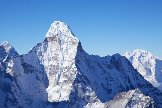 Mount Ama Dablam, view from Island Peak summit, Nepal