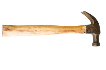 Carpenter's hammer isolated on white