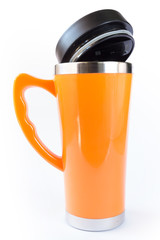 aluminum orange mug