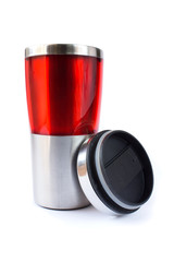 Aluminum red mug