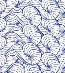 Seamless geometric pattern of the waves