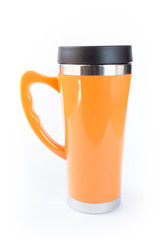 aluminum orange mug