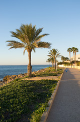 Santa Pola beach promenade