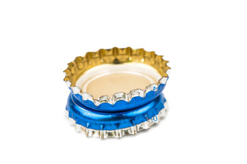 bottle caps isolated
