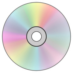 CD or DVD isolated