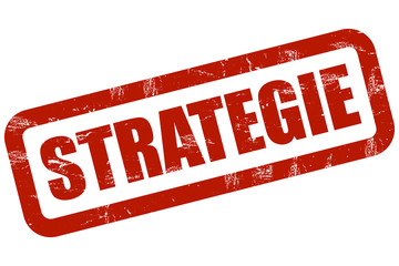 Grunge Stempel rot STRATEGIE