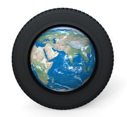 Tire and Earth
