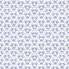 Crystal seamless pattern, abstract hexagonal texture