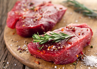 Beef steak.