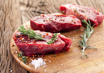 Beef steak.