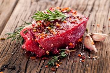 Beef steak.
