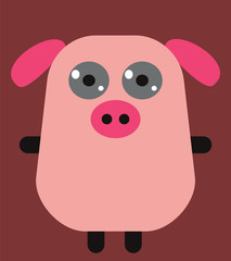 Funny pig