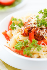 pasta with vegetable sauce