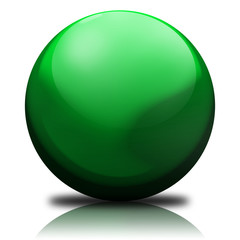 Glaskugel Green