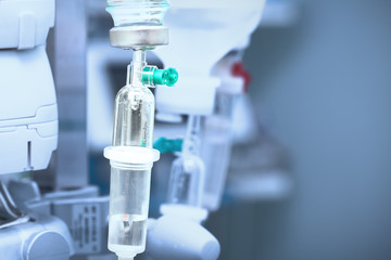 technical equipment in the ICU. Close-up photo.