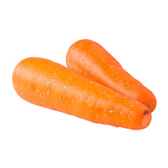 carrots isolated on white background,with clipping path