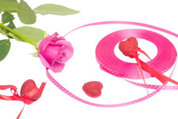 Heart concept on white