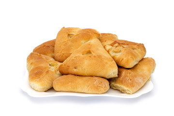 Pies with meat and potatoes.