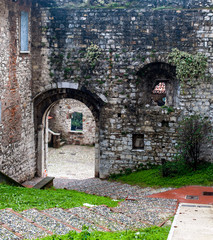 Naklejka premium castle main entrance, brescia