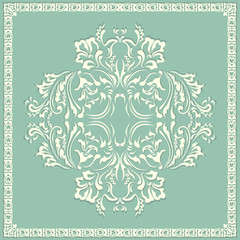 vector swirling pattern, floral elements for design flowers