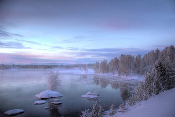 Paysages de la Laponie finlandaise