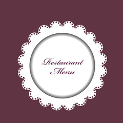 Restaurant menu background