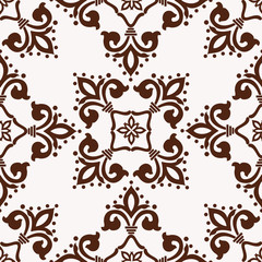 Vintage baroque style seamless pattern