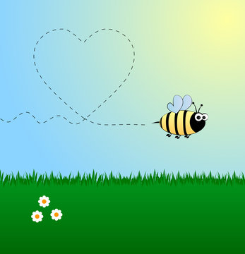 Bee in love